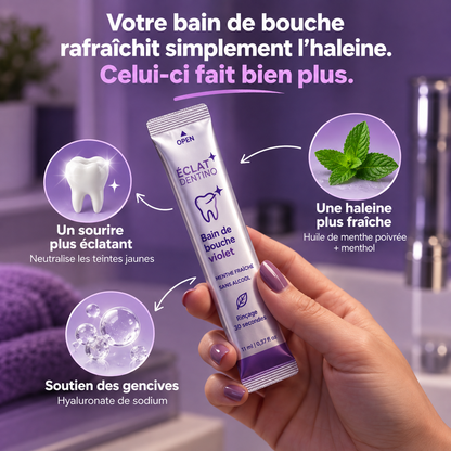 Bain de bouche blancheur dentaire